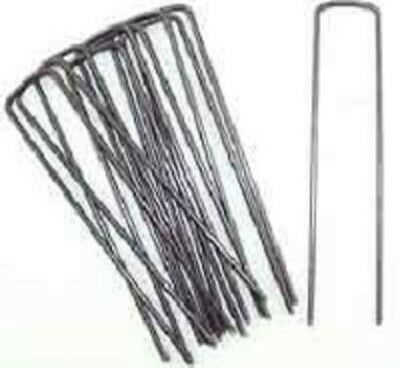 100 Ground Cover/lanscape Fabric Stakes 6" Anchor Pins Sod Staples