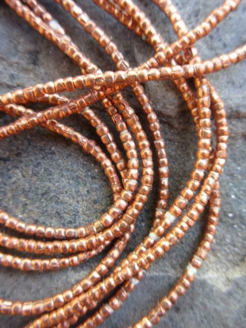 African Copper Heishi -2 Strands [70782]