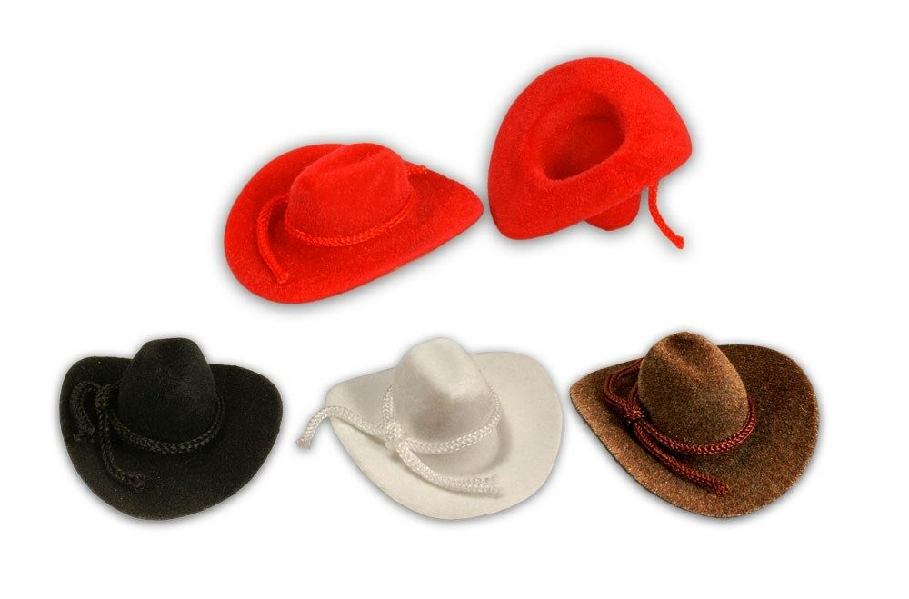 Mini Cowboy Hat Western Wedding Favors Decoration Red Brown Black White 2"3"4"