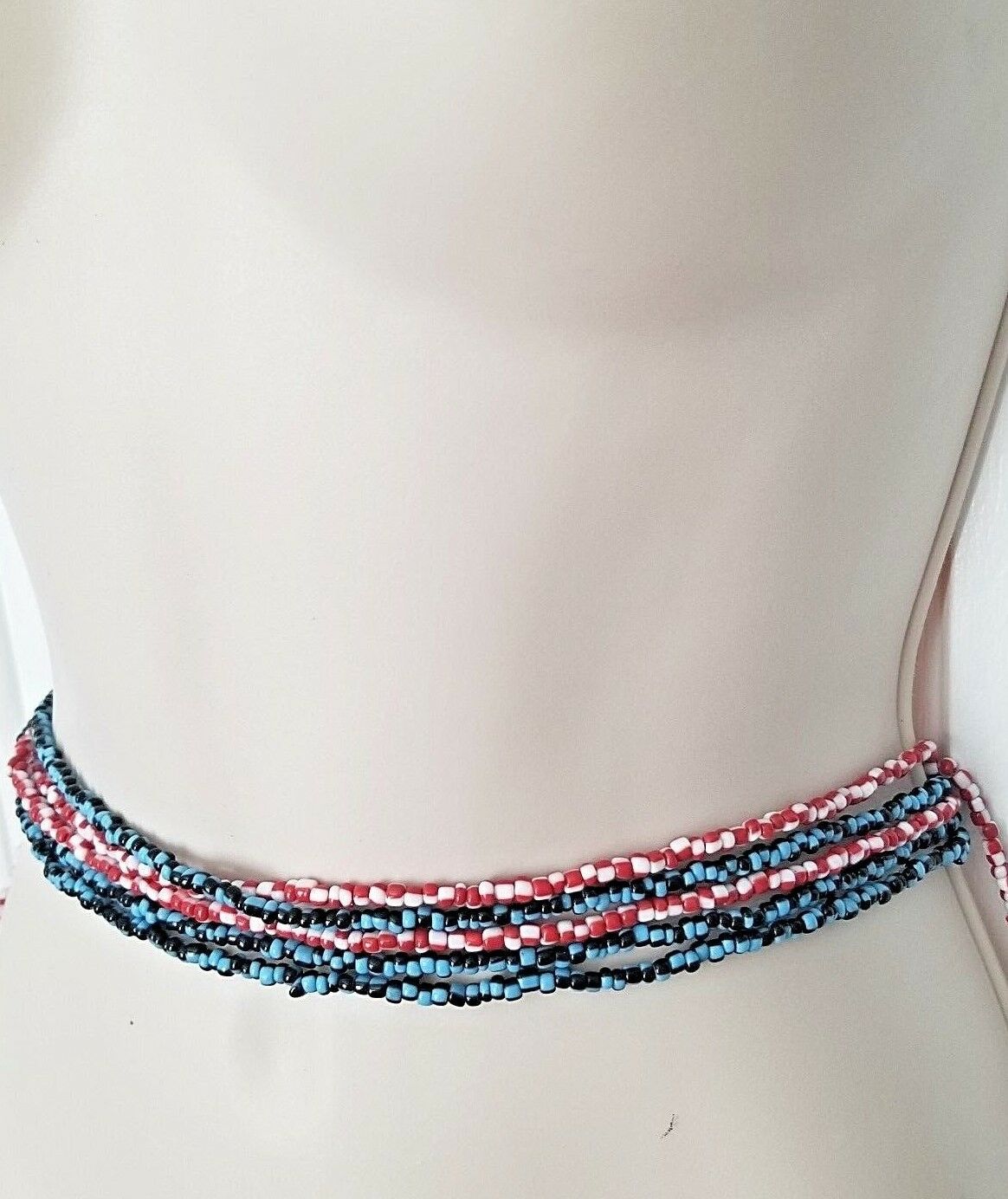 New ! Beautiful  Bi-colored Waist Beads 0-50 Inches Avaliable