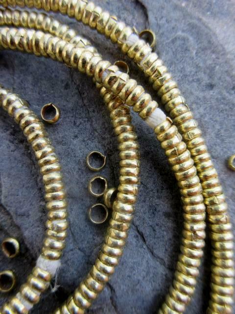 African Brass Spacer Beads  [71341]
